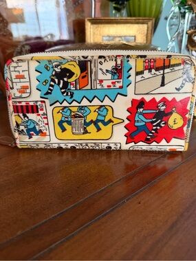 Cath Kidston Vintage “Stop Thief” Rare Zippered Wallet